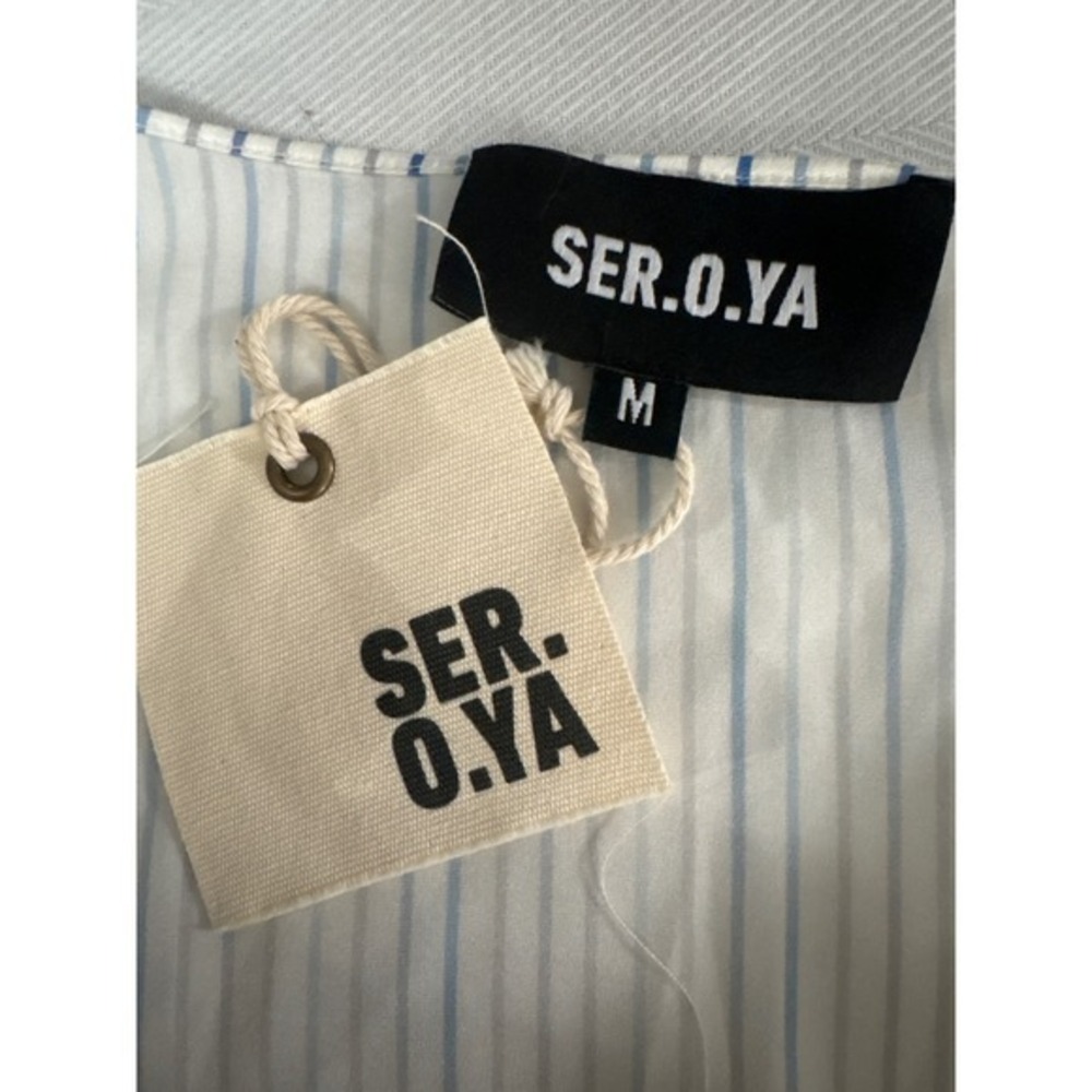 NWT‎ SER.O.YA Silk Blend Open Back Satin Camisole Top M - Picture 8 of 13